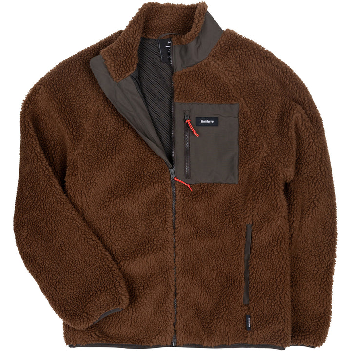 Finisterre Offshore Fleece Full- Zip - Women's Acorn Brown/Raven