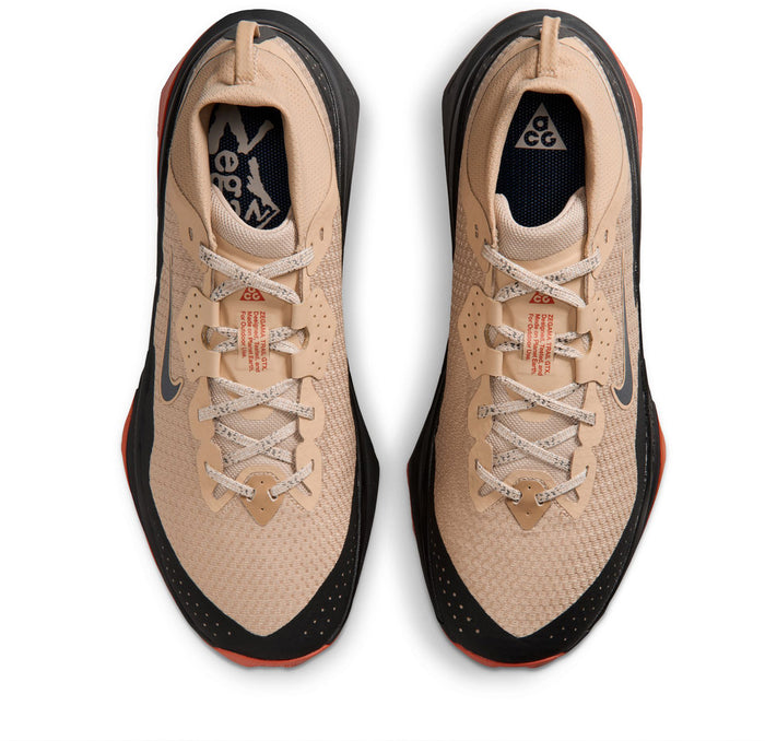 Nike ACG Zegama Trail GORE-TEX Shoes - Men's Linen/Black-Lt Crimson-Lt Oregon Brown