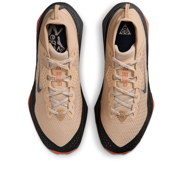Nike ACG Zegama Trail GORE-TEX Shoes - Men's Linen/Black-Lt Crimson-Lt Oregon Brown