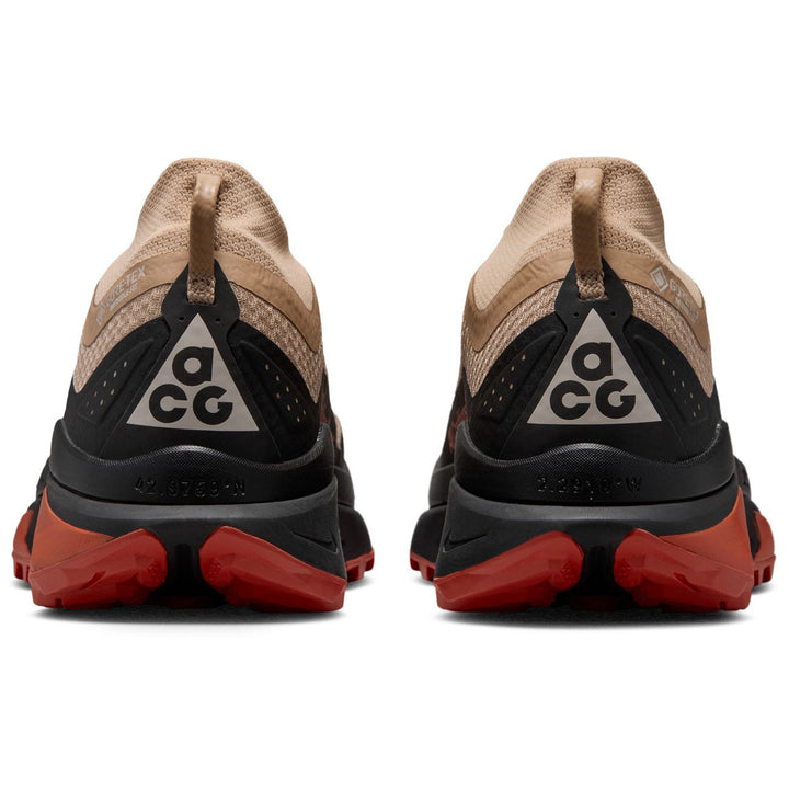 Nike ACG Zegama Trail GORE-TEX Shoes - Men's Linen/Black-Lt Crimson-Lt Oregon Brown