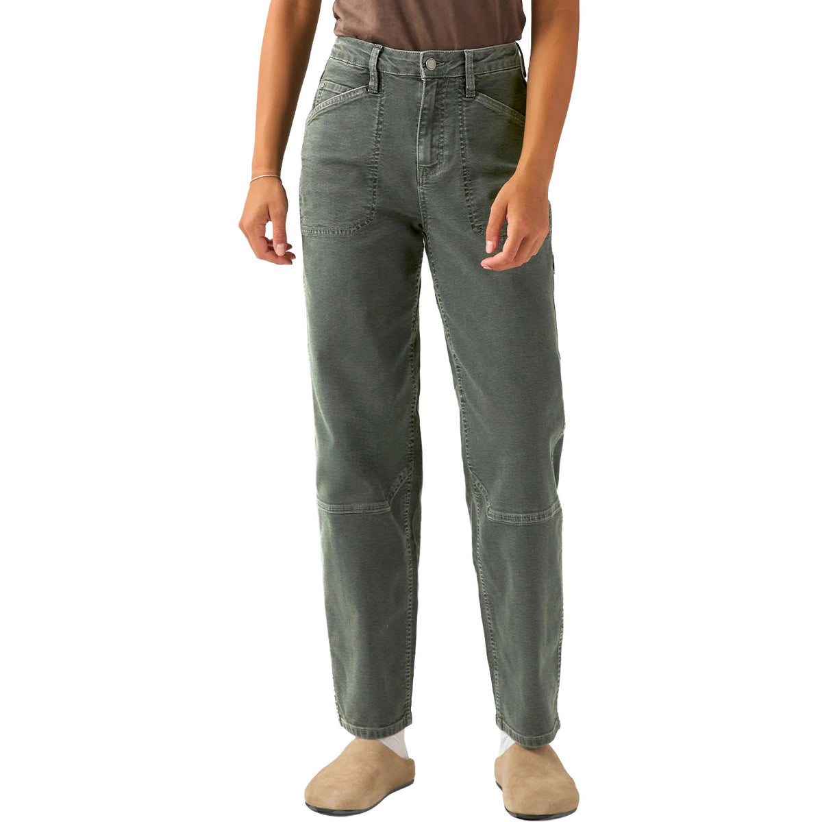 DU/ER Stretch Canvas Utility Pants - Women's Thyme