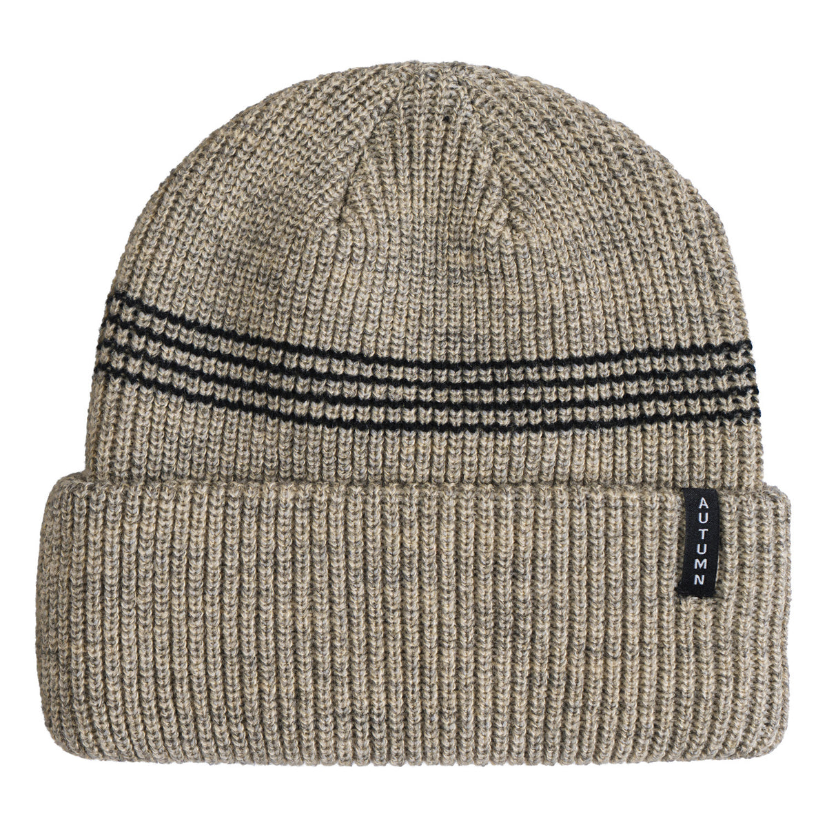 Autumn Mini Stripe Beanie Cream
