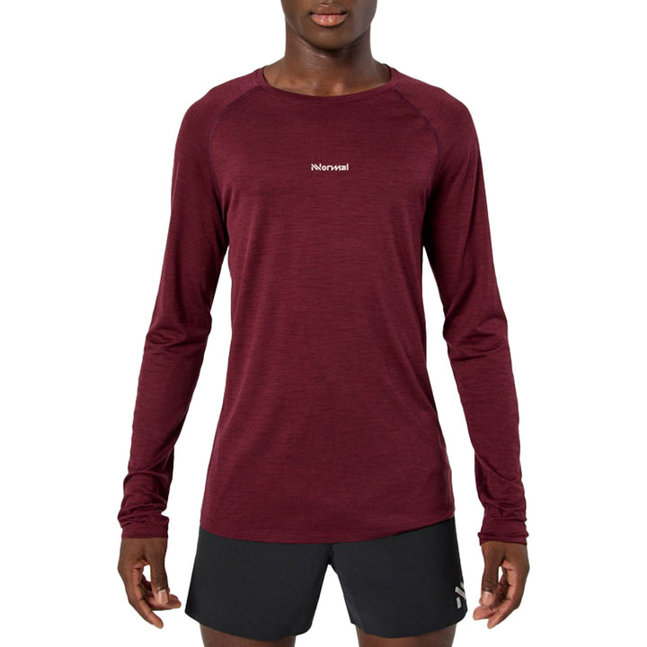 Nnormal Merino Long Sleeve 02 - Men's Burgundy