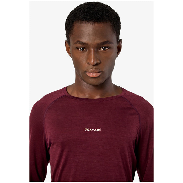 Nnormal Merino Long Sleeve 02 - Men's Burgundy