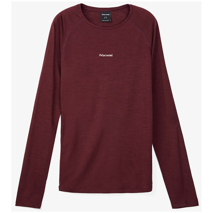 Nnormal Merino Long Sleeve 02 - Men's Burgundy