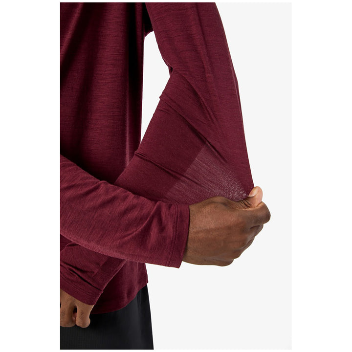 Nnormal Merino Long Sleeve 02 - Men's Burgundy