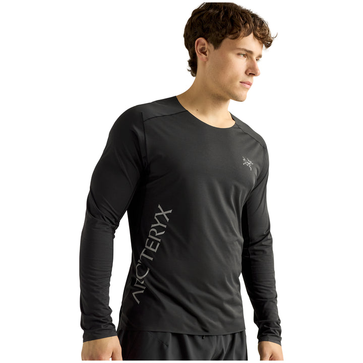 Arc'teryx Norvan Downword Logo Long-Sleeve Shirt - Men's Black
