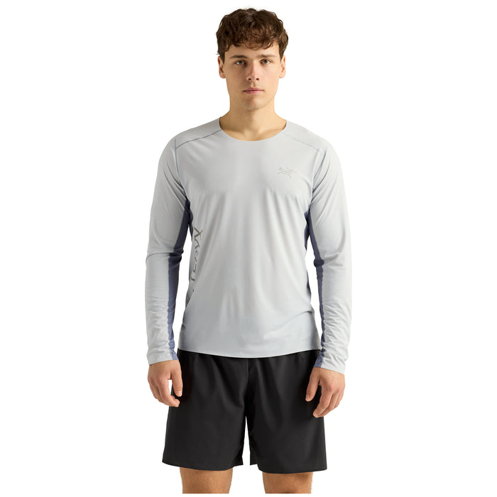 Arc'teryx Norvan Downword Logo Long-Sleeve Shirt - Men's Solitude/Stratus
