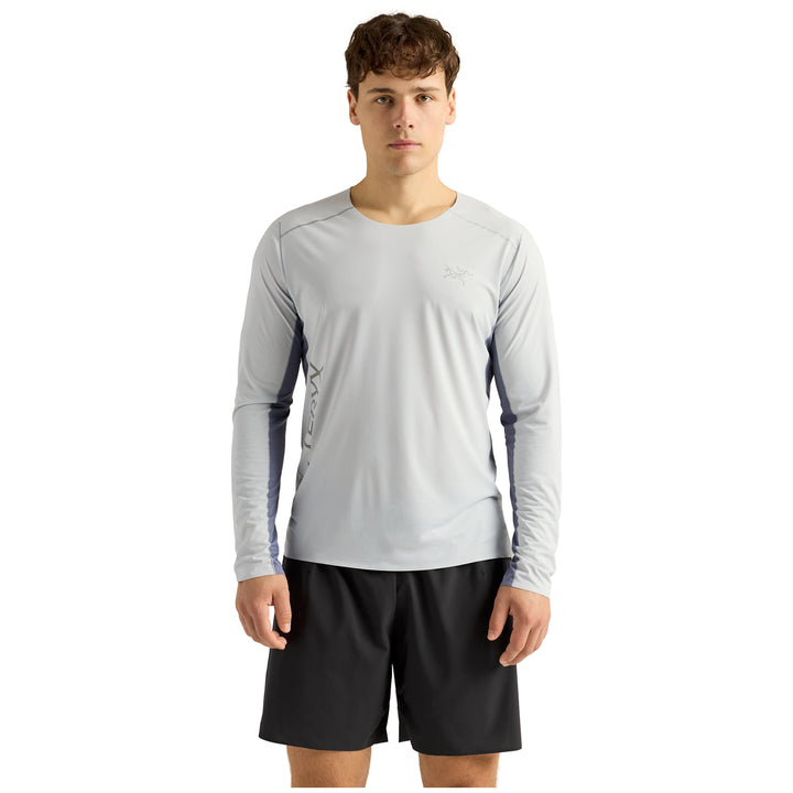 Arc'teryx Norvan Downword Logo Long-Sleeve Shirt - Men's Solitude/Stratus