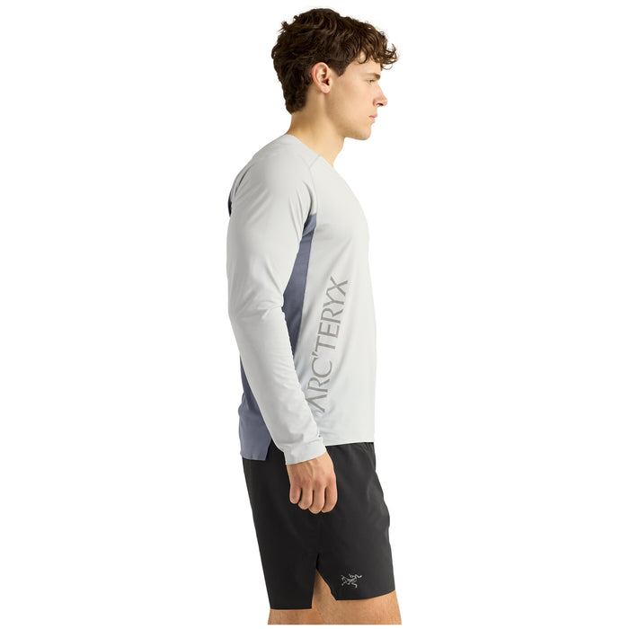 Arc'teryx Norvan Downword Logo Long-Sleeve Shirt - Men's Solitude/Stratus