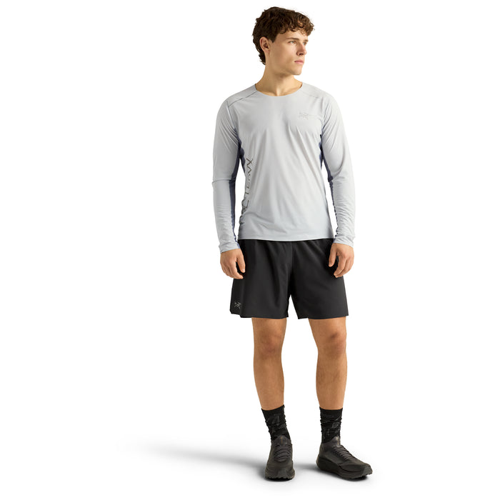 Arc'teryx Norvan Downword Logo Long-Sleeve Shirt - Men's Solitude/Stratus