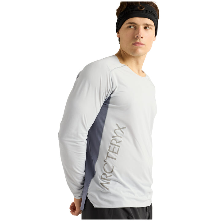 Arc'teryx Norvan Downword Logo Long-Sleeve Shirt - Men's Solitude/Stratus