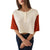 Brixton Carefree Organic GD Cropped Henley Top - Women's Off White/Rust