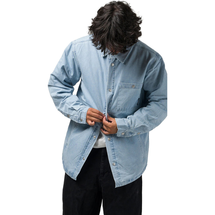 Souvenir Quilted Denim Shirt - Men's Faded Indigo