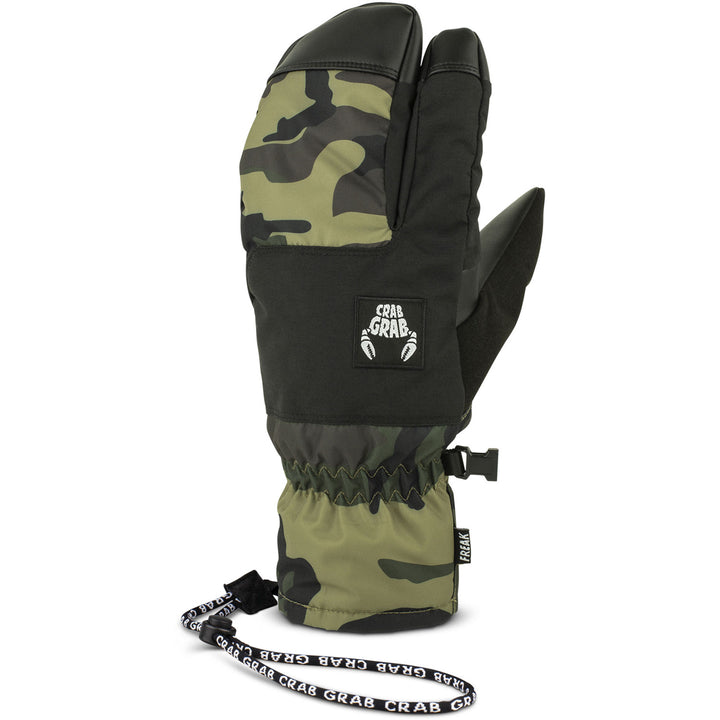 Crab Grab Freak Trigger Mittens Woodland Camo