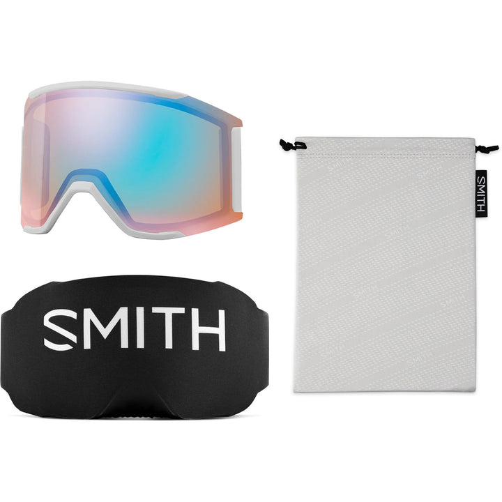 Smith Squad MAG Low Bridge Fit Goggles Mist/ChromaPop Everyday Blue Mirror+ChromaPop Storm Blue Sensor Mirror