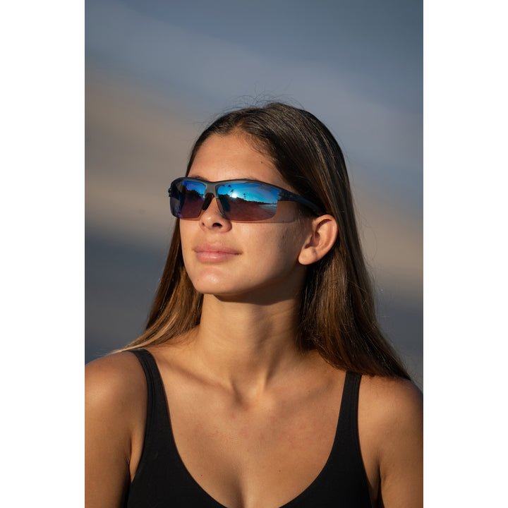 Tifosi Rivet Sunglasses Satin Vapor/Clarion Blue Fototec