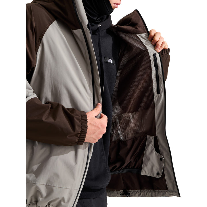 The North Face Slider Jacket - Men's Stone Slab/Dark Chestnut