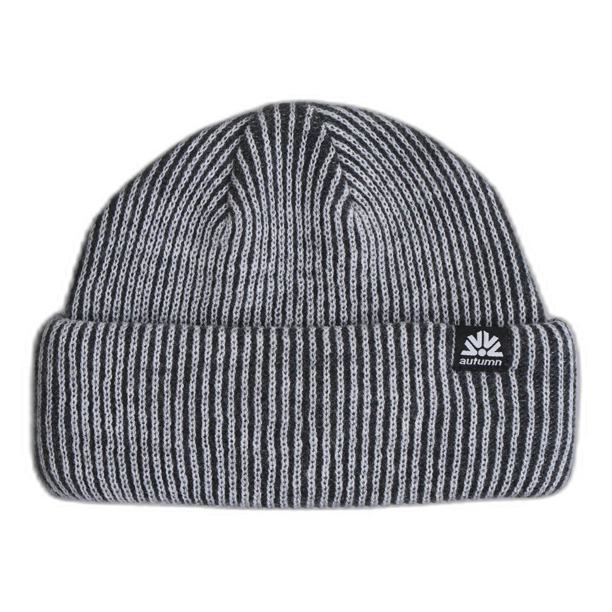 Autumn Cord Double Roll Beanie Charcoal
