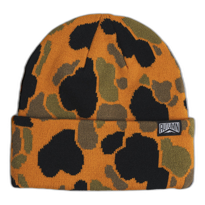 Autumn Duck Camo Beanie Sherbert