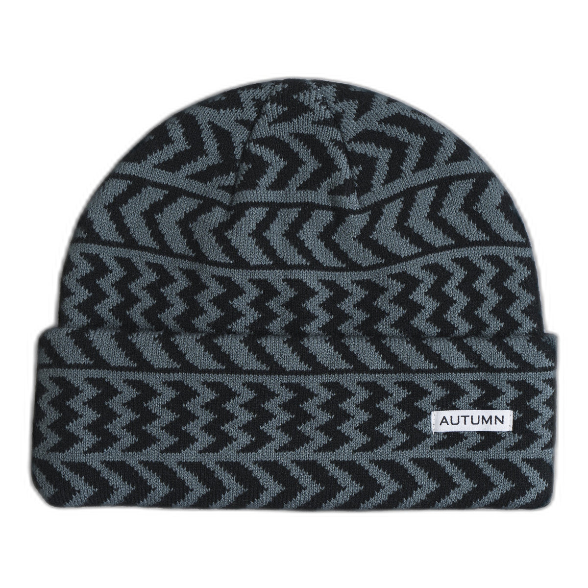 Autumn Chevron Beanie Slate