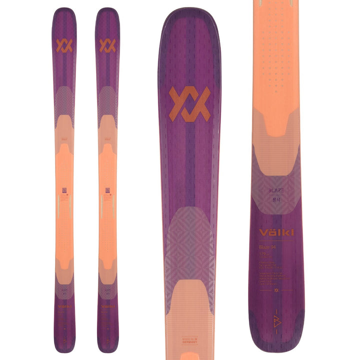 Völkl Blaze 94 Skis + Marker Squire 11 Demo Ski Bindings 2025