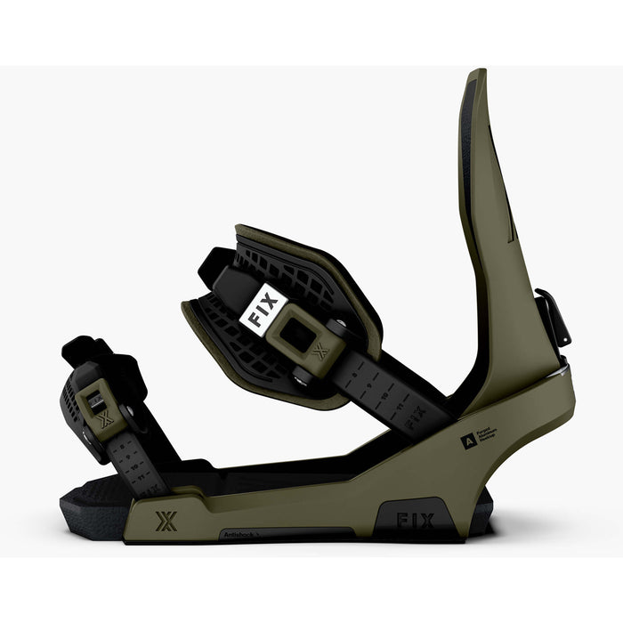 Fix Block 5 Snowboard Bindings 2027 Army Green