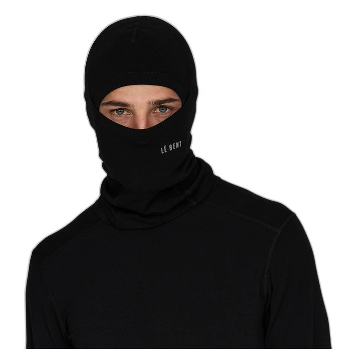 Le Bent Heavyweight Grid Fleece Balaclava Black
