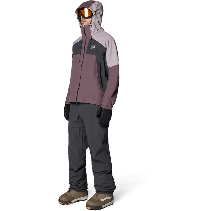 Mountain Hardwear Warp Factor™ 3L Hooded Jacket - Men's Purple Sage/Mystic Purple/Shark