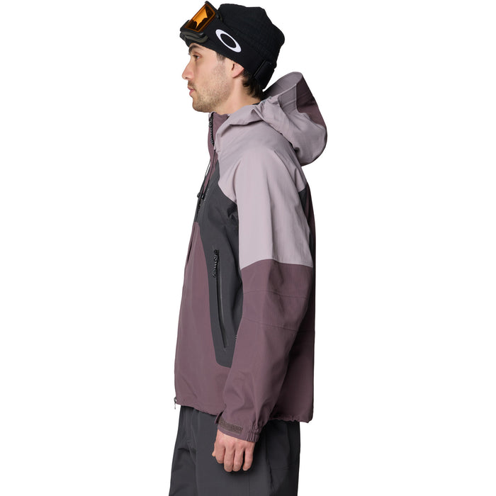 Mountain Hardwear Warp Factor™ 3L Hooded Jacket - Men's Purple Sage/Mystic Purple/Shark
