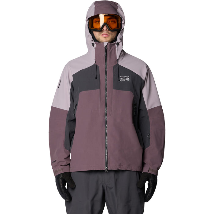Mountain Hardwear Warp Factor™ 3L Hooded Jacket - Men's Purple Sage/Mystic Purple/Shark