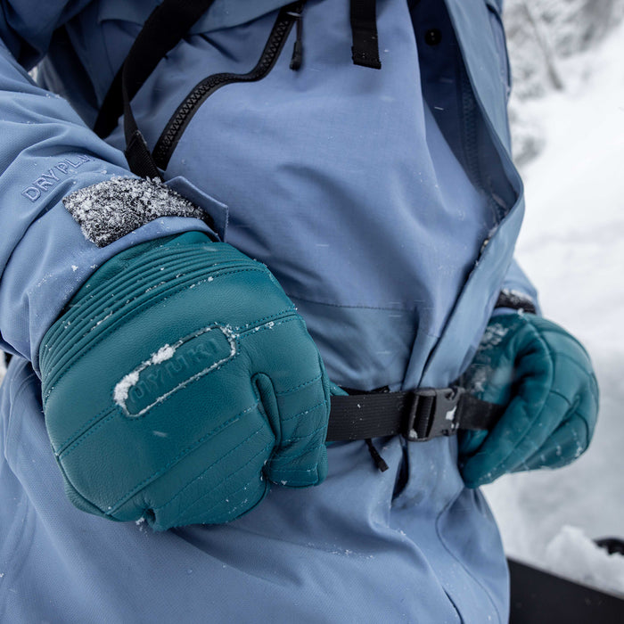 Oyuki Sencho GORE-TEX Trigger Mittens Green Heron