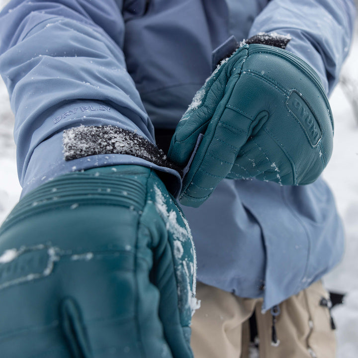 Oyuki Sencho GORE-TEX Trigger Mittens Green Heron