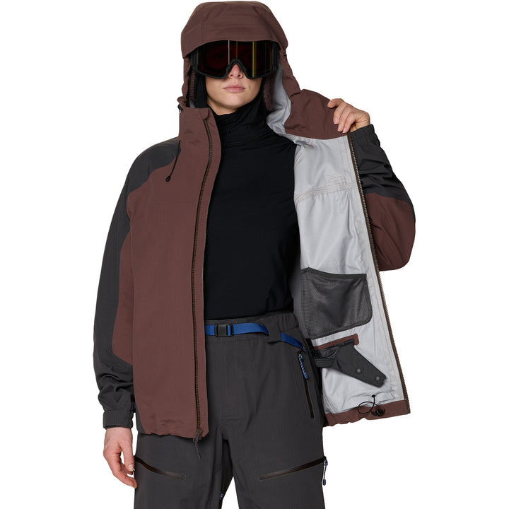 Mountain Hardwear Warp Factor™ 3L Hooded Jacket - Women's Carob/Shark