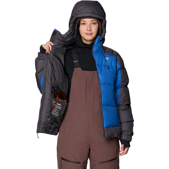 Mountain Hardwear Flow Factor™ Down Jacket - Women's Berry Blue/Shark