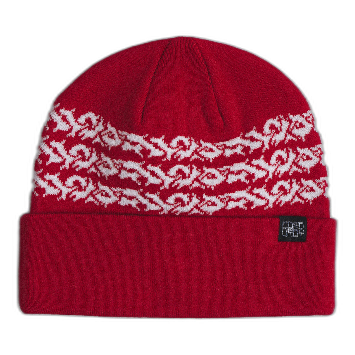 Corduroy Prickly Beanie Red