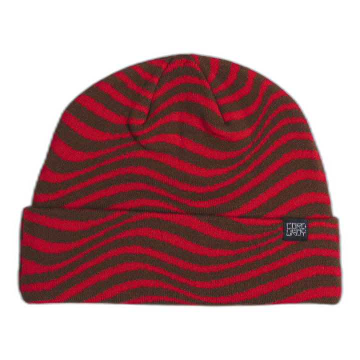Corduroy Freakout Beanie Lava