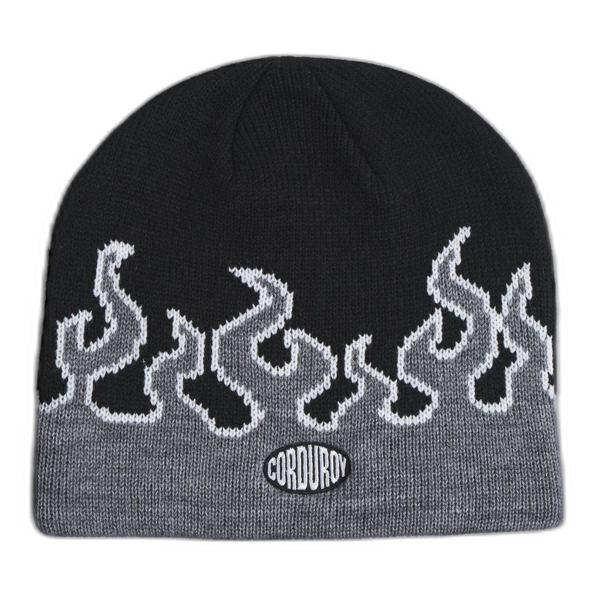 Corduroy LL Burn Skully Beanie Black