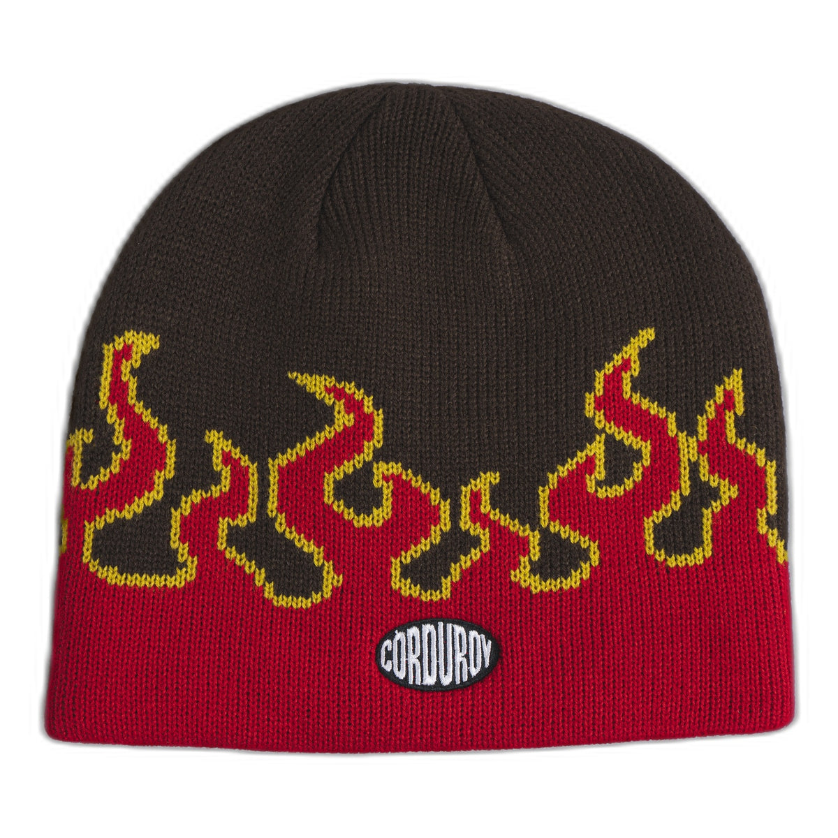 Corduroy LL Burn Skully Beanie Chocolate