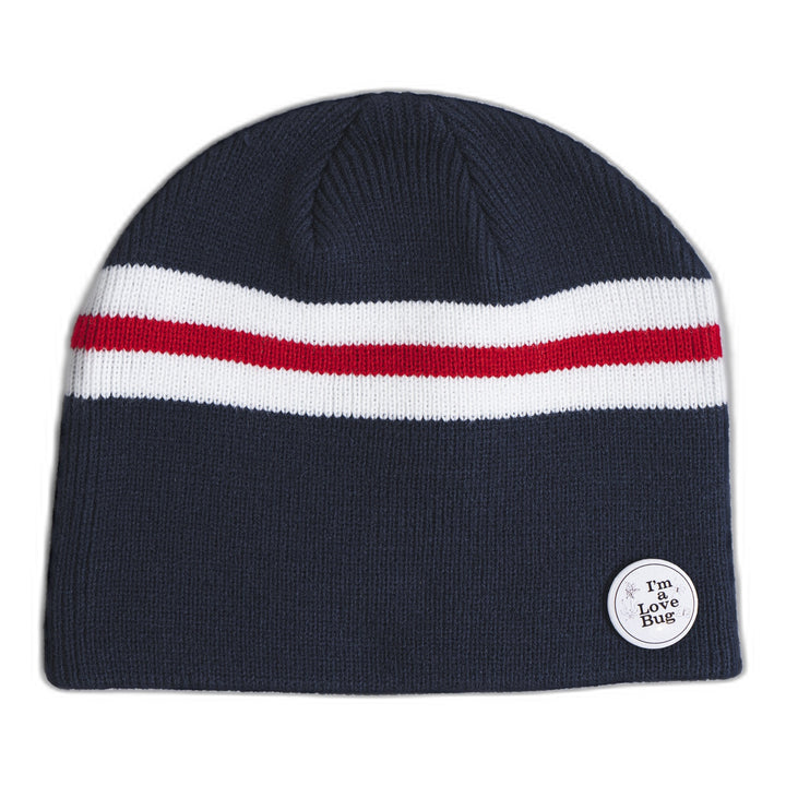 Corduroy Love Bug By Kennedi Deck Beanie Navy
