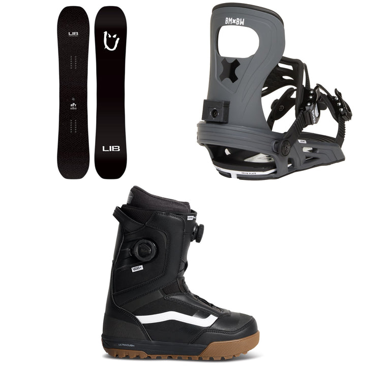 Lib Tech dPr Snowboard + Bent Metal Joint LTD Snowboard Bindings + Vans Aura Pro 2.0 Snowboard Boots 2027