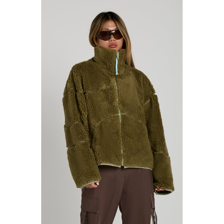 Seniq Wooluxe Fleece Full Zip Up - Women's Matcha