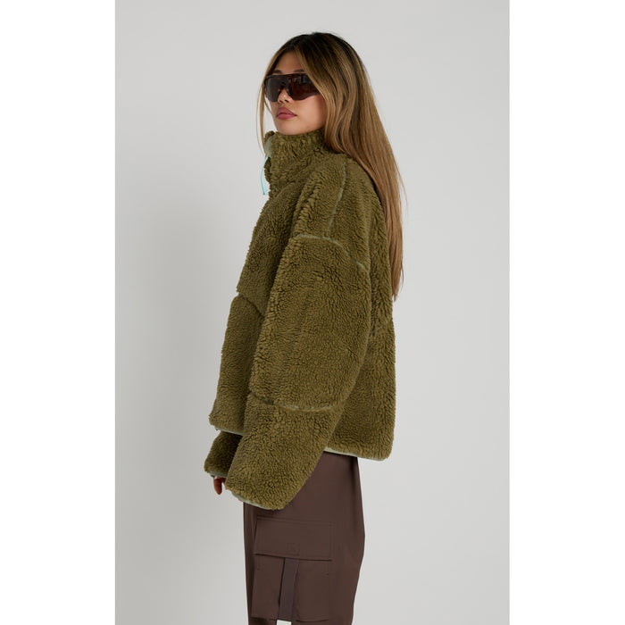 Seniq Wooluxe Fleece Full Zip Up - Women's Matcha