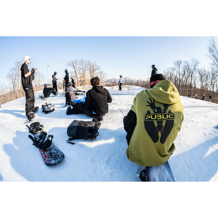 Public Snowboards Outreach Hoodie - Men's Olive
