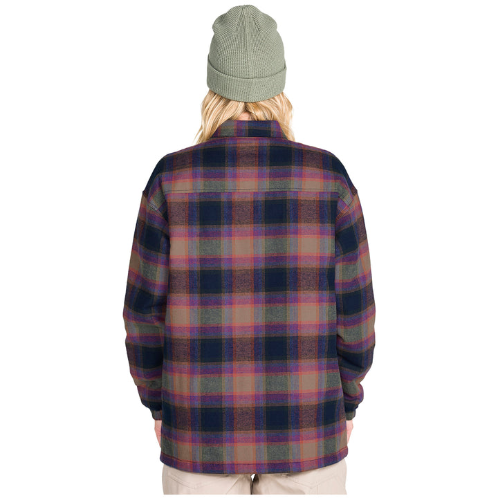 Volcom Insulated Riding Flannel Jacket - Women's Light Green