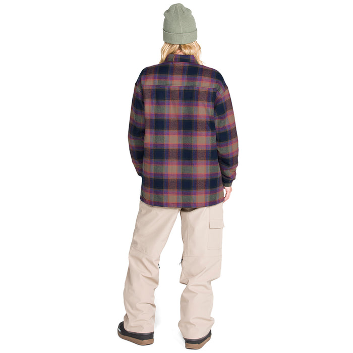 Volcom Insulated Riding Flannel Jacket - Women's Light Green
