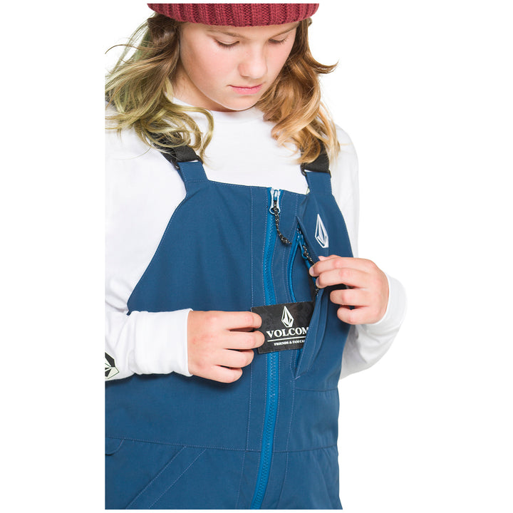 Volcom Barkley Insulated Bib Overalls - Kids' Blue