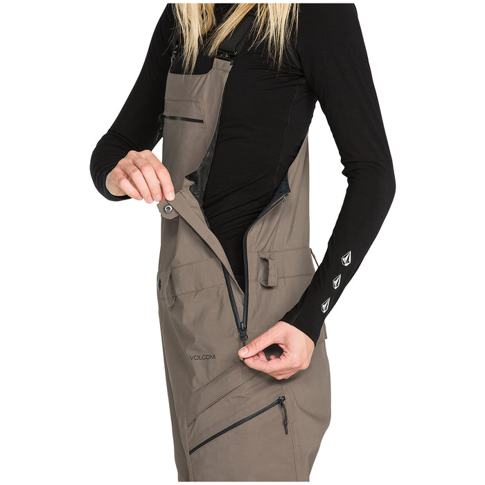 Volcom Ash Stretch GORE-TEX Bib Overalls - Women's Teak