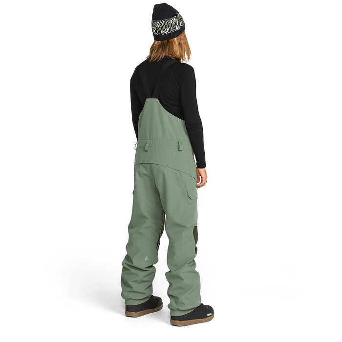 Volcom Creston 3D Stretch Bibs - Women's Light Green