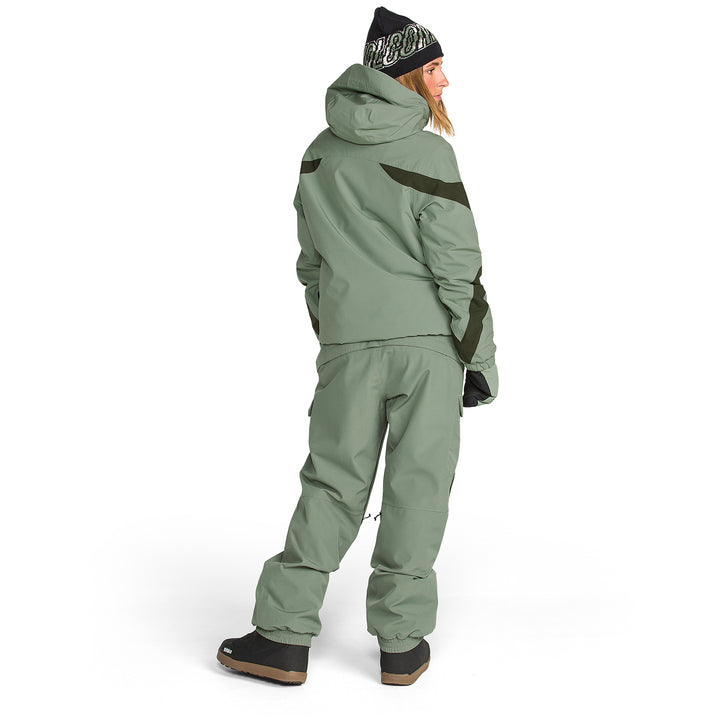 Volcom Creston 3D Stretch Bibs - Women's Light Green